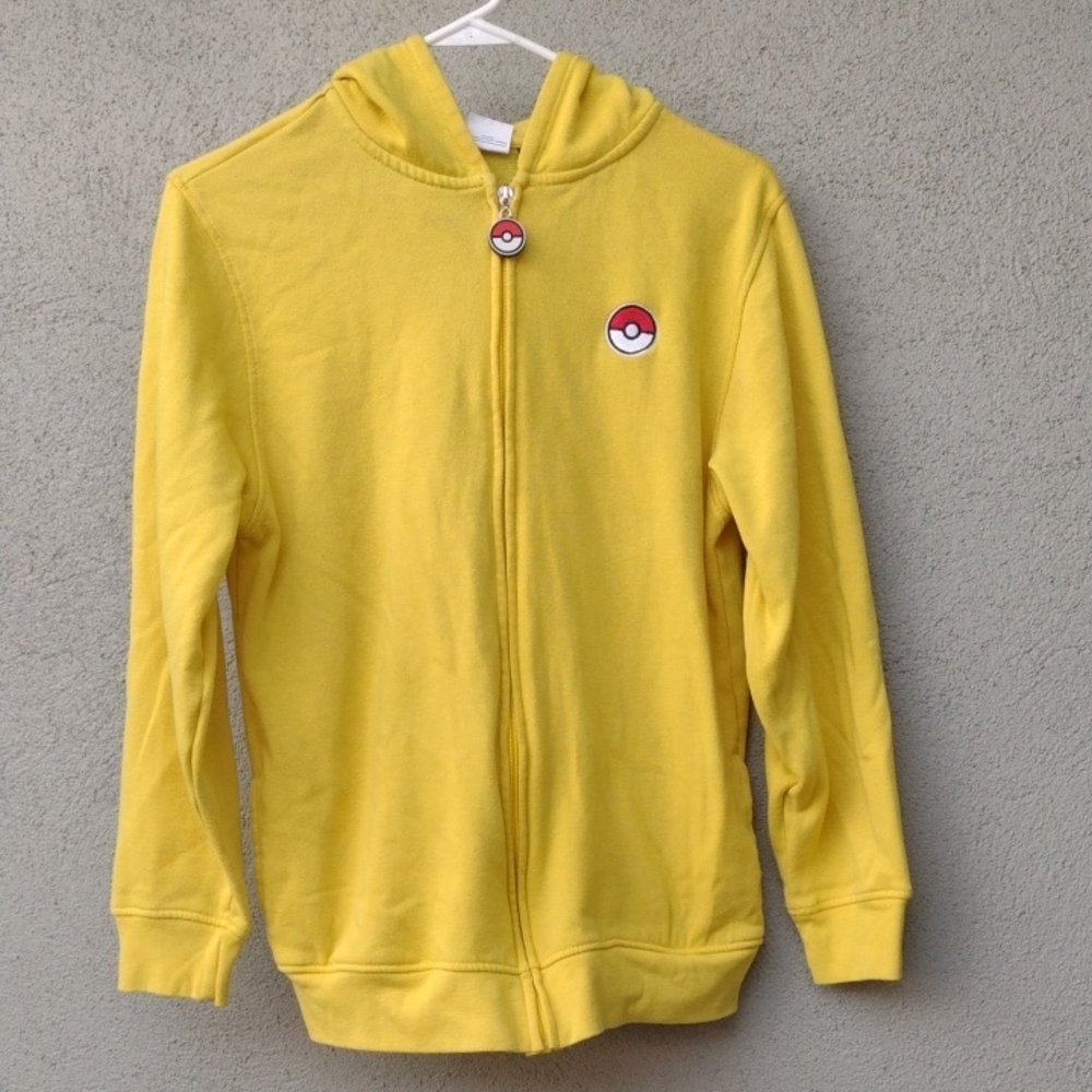Pokemon Yellow Hoodie with Pokéball Design Youth XL